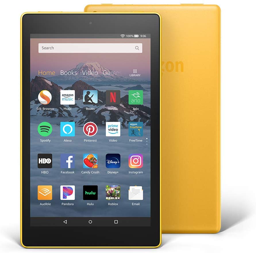 Amazon Fire HD8 Tablet (2018) 16GB, Canary Yellow - Includes Special Offers